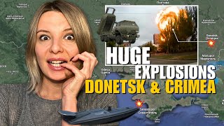 HIMARS & MAGURA WELL DONE: HUGE EXPLOSIONS IN DONETSK AND CRIMEA Vlog 700: War in Ukraine