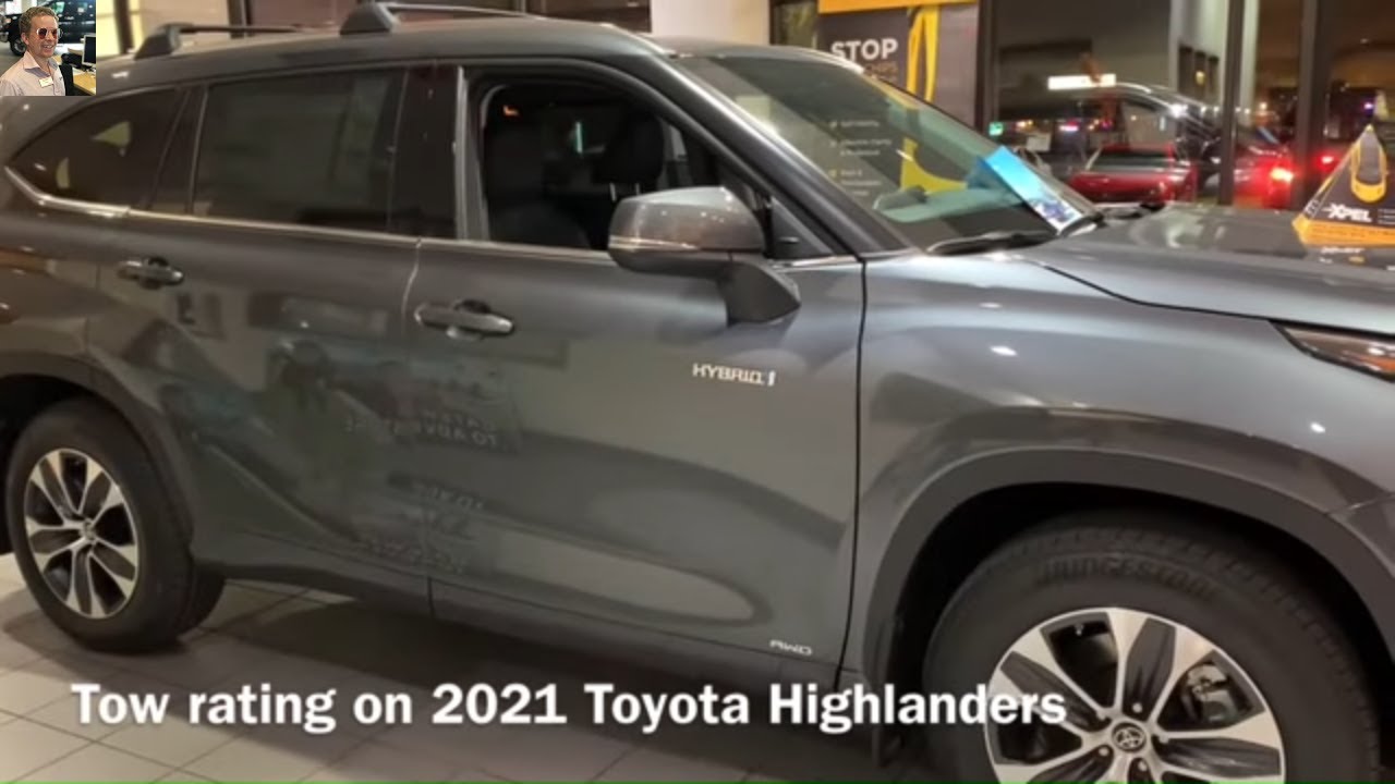 2021 Toyota Highlander XLE AWD Hybrid How to Tow car review - YouTube