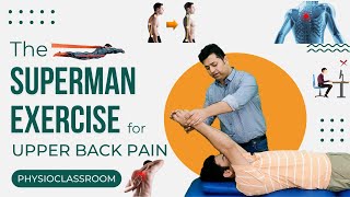 1 MINUTE REVERSE SUPERMAN EXERCISE TO RELEIVE UPPER BACK PAIN IN LAPTOP AND MOBILE USERS