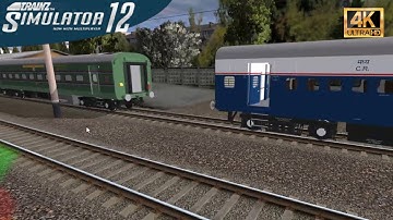CONTAINER WAGON COUPLING BCNA BLUE WAGON | BUMPY RAILROAD | Trainz Simulator 12 |