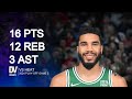 Jayson tatum vs heat 16 pts 12 reb 3 ast  may 01 2024 