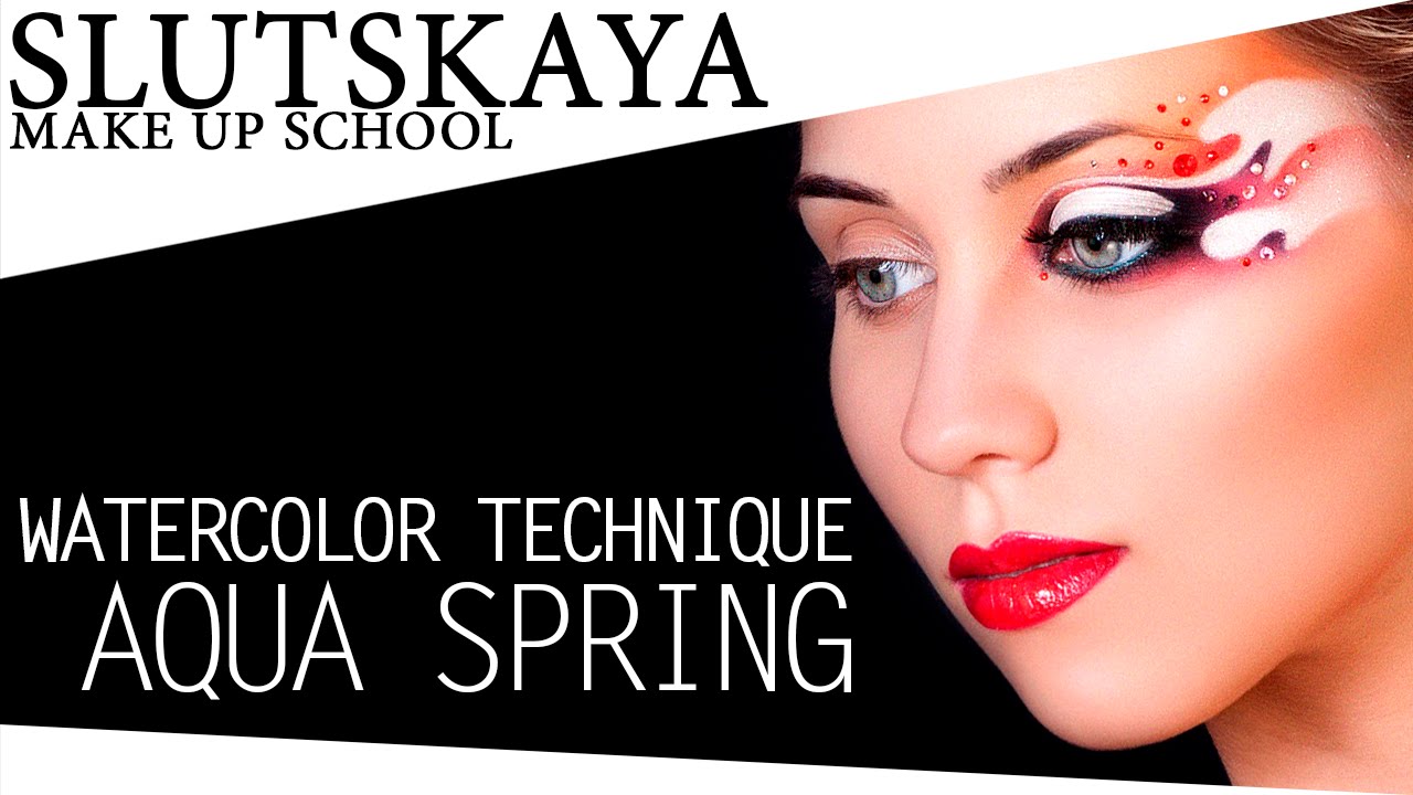 Aqua Spring / Makeup in watercolor technique ( Акварельная техника)