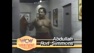 Ron Simmons & Abdullah the Butcher vs Cactus Jack & Larry Zbyszko   Main Event Feb 2nd, 1992