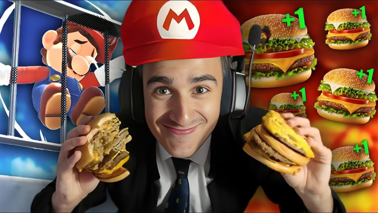 Mario Odyssey PERO cada BONK +1 PISO de HAMBURGUESA | TiToPinha
