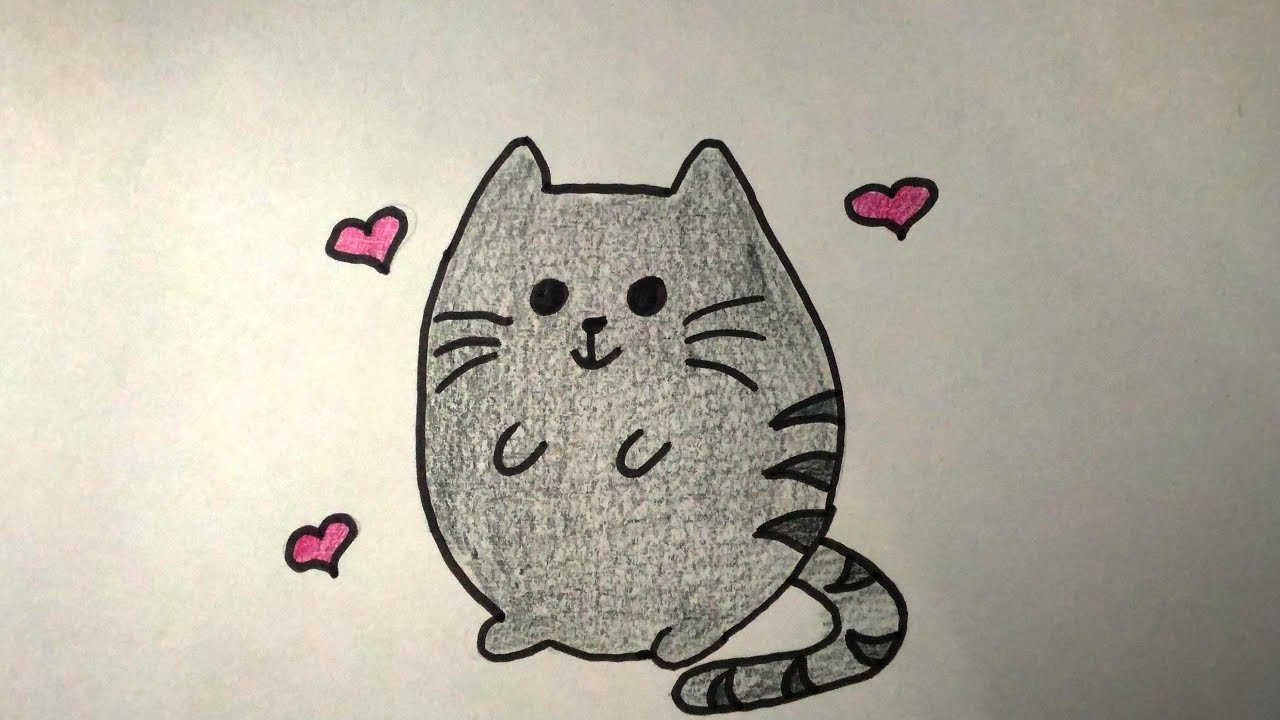 Desenhos Faceis De Fazer Como Desenhar Um Gatinho Fofo Youtube