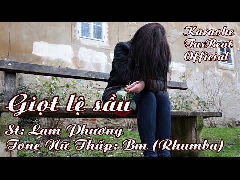 Video Karaoke Giọt Lệ Sầu (Rhumba) Tone Nữ Thấp | TAS BEAT - youtube