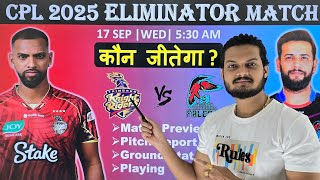Cpl 2025 eliminator match prediction, tkr vs abf eliminator match prediction, trinbago vs antigua screenshot 1