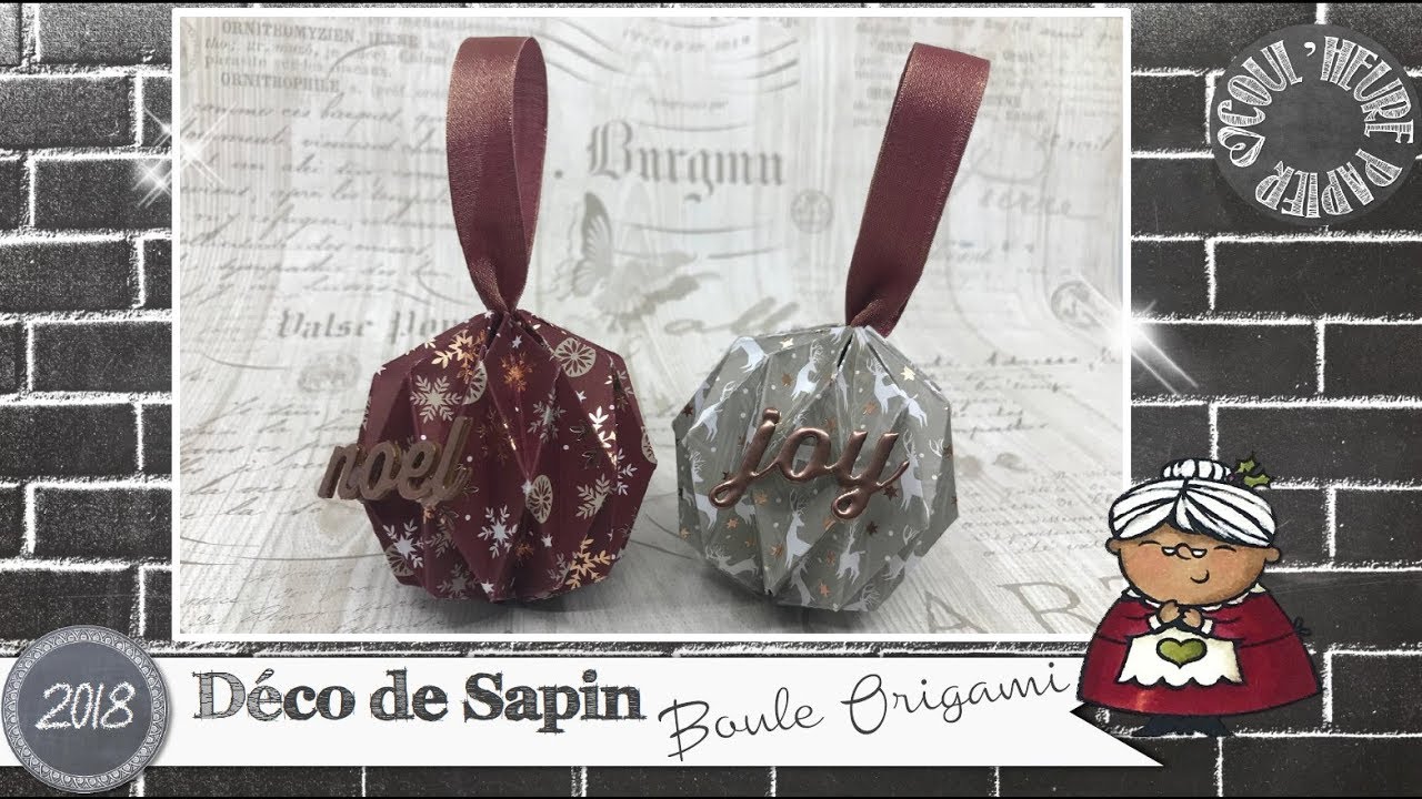 Vidéo Tuto Déco De Sapin Boule Origami Par Coulheure Papier