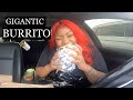 GIGANTIC  SIZE OF NEW BORN CHIPOTLE BURRITO 🌯 MUKBANG!! CARBANG!!!