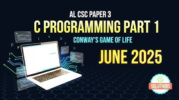 June 2025 AL CSC Paper 3 - Programming 1