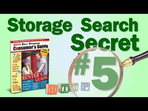 Storage Search Secret #5: Houston Public Storage Web Portal sites are generally incomplete.