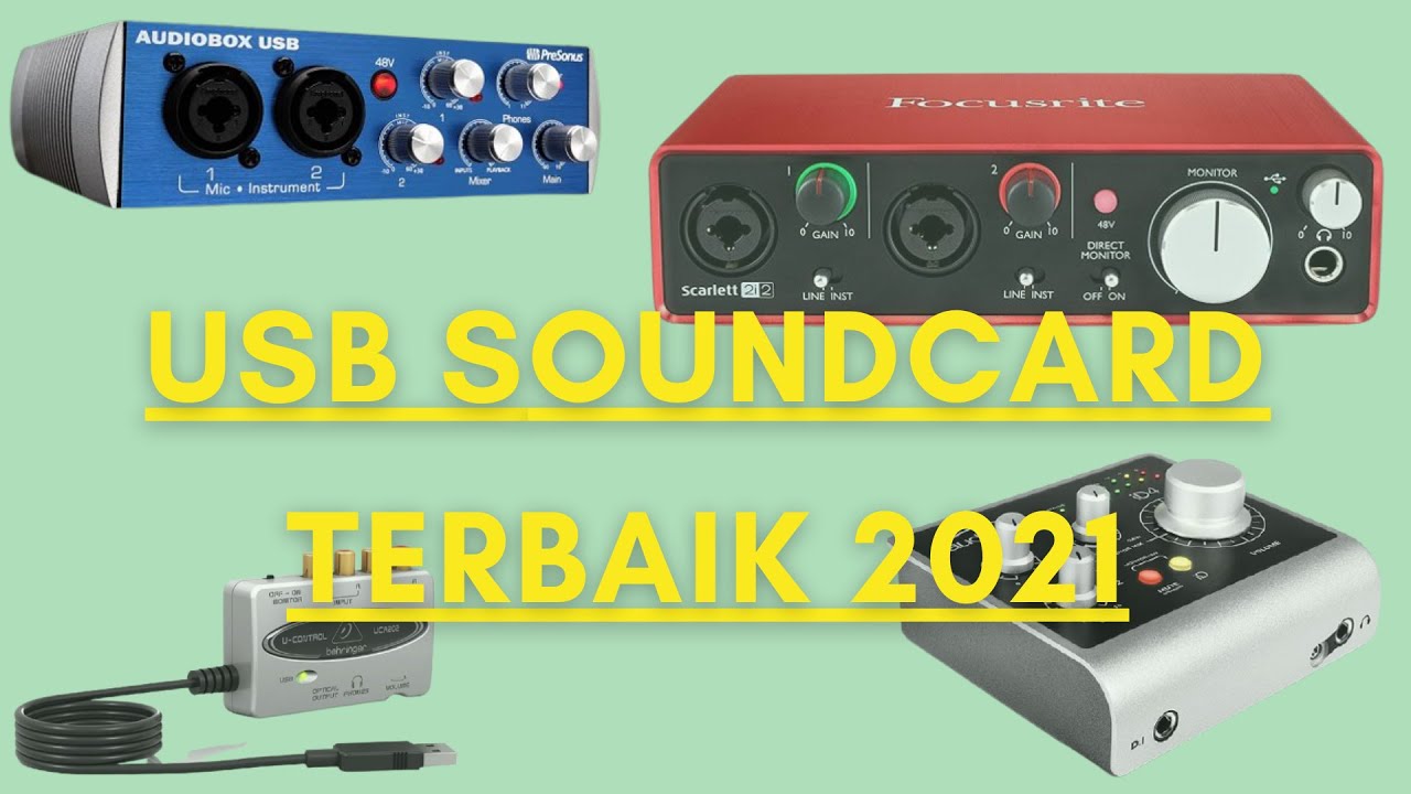 5 USB Soundcard Terbaik 2021 YouTube
