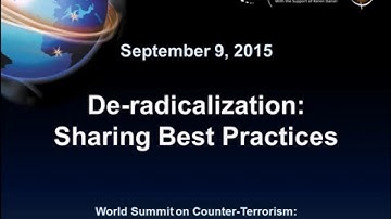 De-radicalization: Sharing Best Practices - ICT15