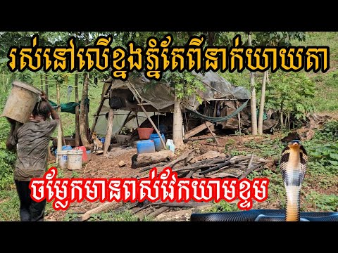 រស់នៅលើខ្នងភ្នំតែពីអ្នកយាយតាចម្លែកមានពស់វែកយាមខ្ទម
