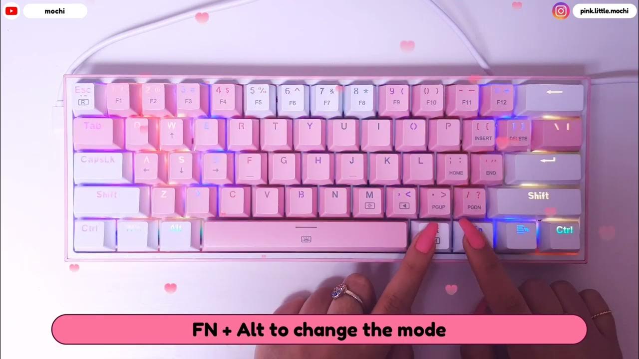 how-to-change-backlight-on-redragon-k617-fizz-keyboard-quick-easy