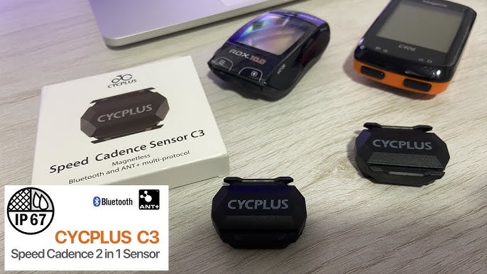 CYCPLUS Bike Speed/Cadence Sensor 2 in 1 Sensor Wireless ANT+ BT for ,  Android Bike Computer Fitness Speedometer 