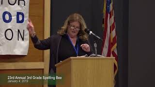 Westwood's 23rd Annual 3rd Grade Spelling Bee 1/4/19