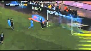 Dries Mertens FreeKick Goal ~ Napoli vs Sampdoria 2 0 06 01 2014