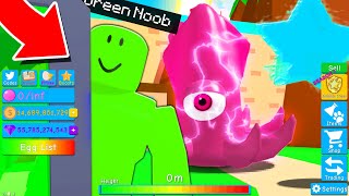GREENNOOB Sneaks Into Game And SCAMS Secret Pets In Roblox BubbleGum Simulator!!
