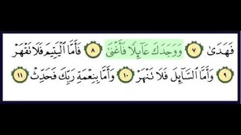 Surat Al Duha Surah 93سورة الضحى إدريس ماكن عبدالرحمن