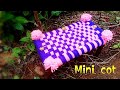 How to make mini cot from woollen thread / கிராமத்து கயிற்று கட்டில் / mini charpai for lord ganash