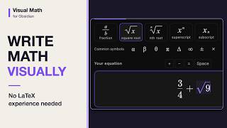 Write Math Visually in Obsidian - No LaTeX Experience Needed