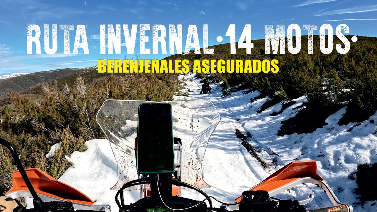 RUTA OFF ROAD INVERNAL🥶14 Motos, barro y nieve