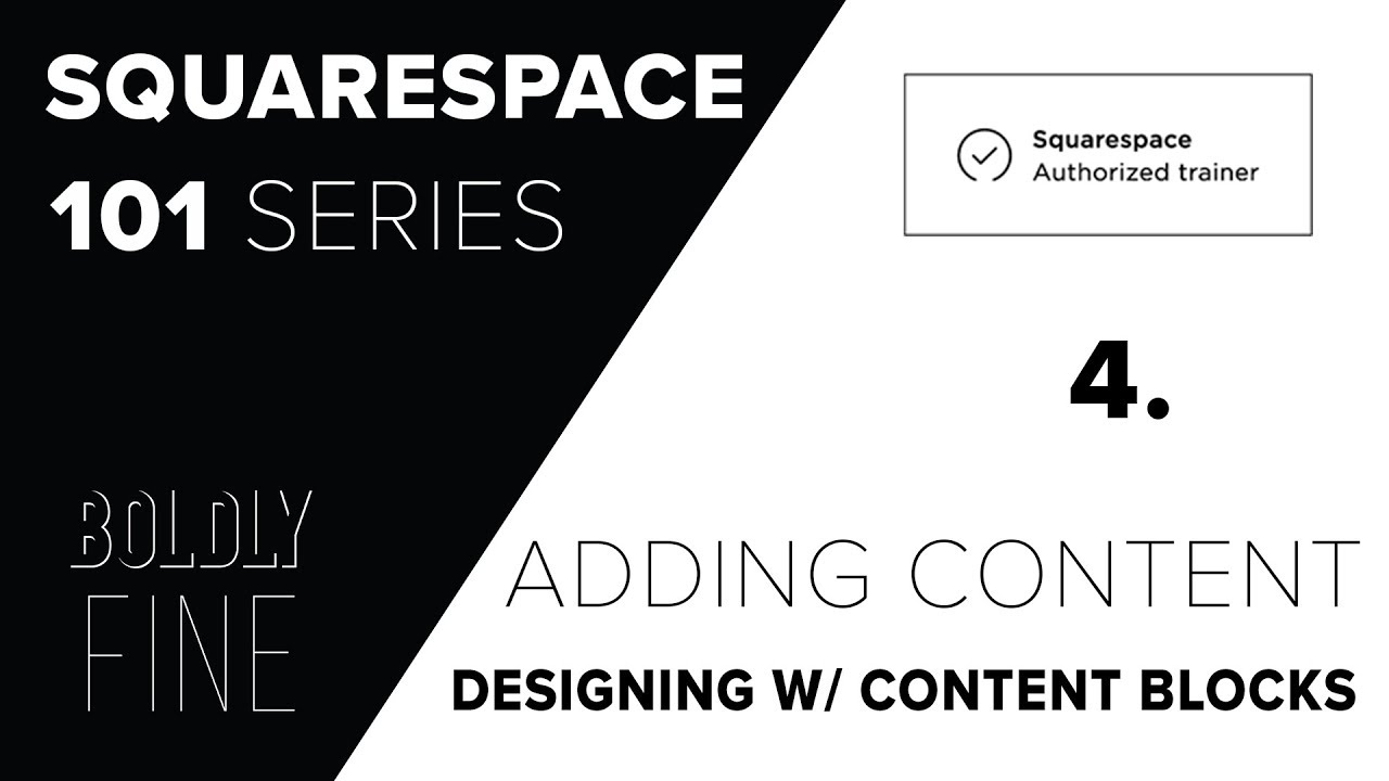 Squarespace 101 4 Adding Content Designing with content blocks YouTube