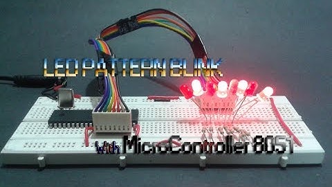 Microcontroller Programming Part- 2 | LED PATTERN BLINK WITH MICROCONTROLLER AND C PROGRAMMING |