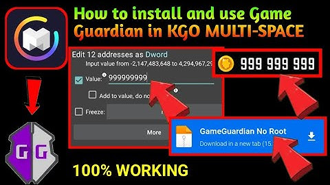 How to install and use Game Guardian in KGO MULTI-SPACE | No Root