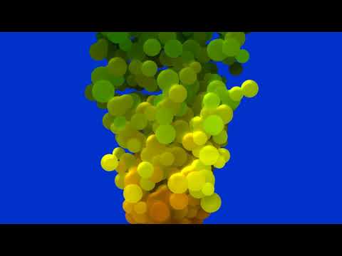 Bubbles to Circles Moving Background Blue Screen Effect