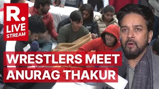 Wrestlers Vs Wfi Chief  Sports Min Anurag Thakur To Meet Wrestlers