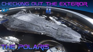 Checking out the exterior of the Polaris.