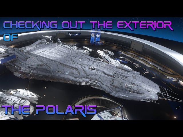 Checking out the exterior of the Polaris. class=