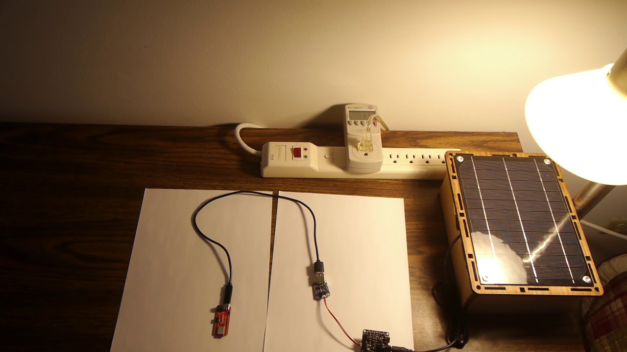 Sparkfun Redboard Artemis Nano with Ambiq Micro Apollo3 powered by 5W Solar Panel & 10.5W LED Bulb