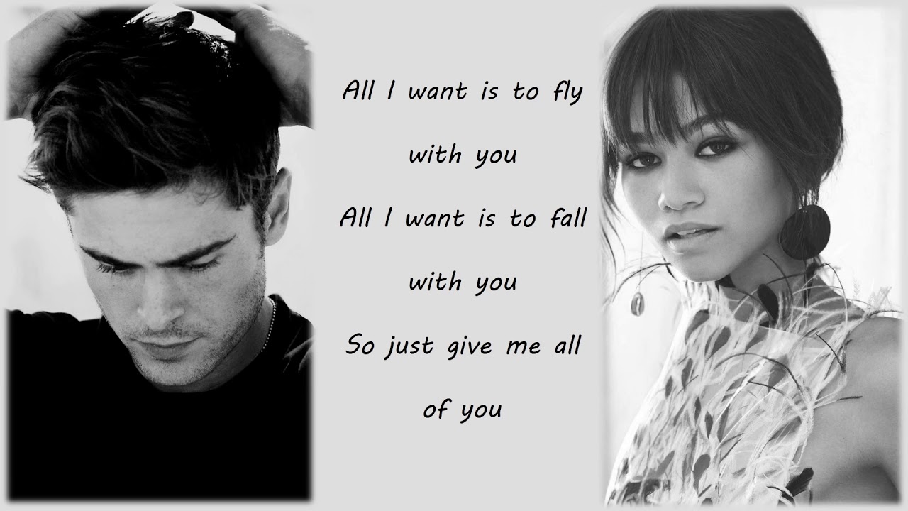 Zac Efron, Zendaya - Rewrite The Stars (Lyrics & Pictures) - YouTube