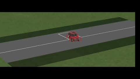 Joint simulation of carsim and simulink single step vertical parking (pure tracking control method)