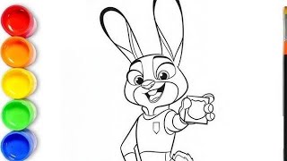 Zootopia 2 Coloring Pages | Color with me Judy Hopps and Nick Wilde