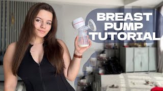 Manual Breast Pump Tutorial for New Moms | New Mom Tips & Tricks 💕Easy & Quiet Milk Expression