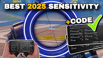 PUBG MOBILE SENSITIVITY SETTINGS 2025🔥BEST SENSITIVITY + CODE✅COPY & USE!