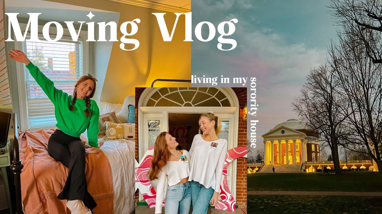 moving into my sorority house at UVA 🏠💌 my first days home from