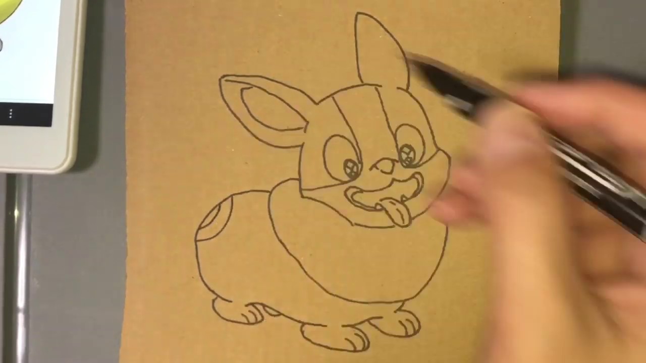 How To Draw Yamper ワンパチ 虹パパ Pokemon Youtube