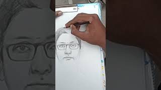 Portrait Drawing | artist demo| Sugesh | Chitra Santhe 2023