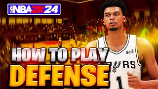 HOW TO PLAY DEFENSE ON NBA 2K24! *LOCK UP COMP PLAYERS DEFENSE TUTORIAL*