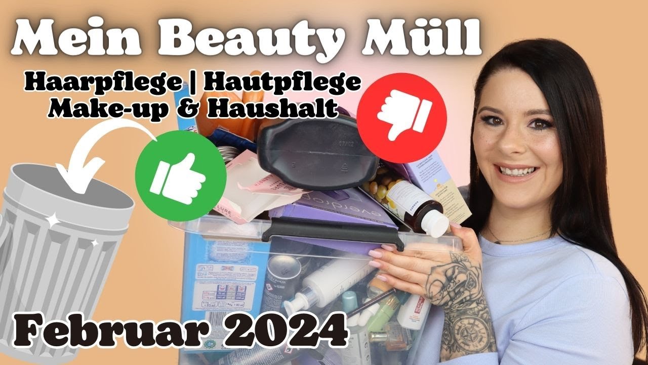 Das habe ich AUFGEBRAUCHT 🗑️♻️ im Februar 2024 | Hautpflege | Haarpflege | Make-up & Haushalt
