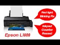Epson printer L1800 error inkpad  counter or Two red light blinking [ GEARKH ]