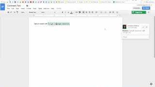 How to use Suggesting  Comment in Google Docs