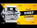 Polar 115 plus cutting blade change procedure