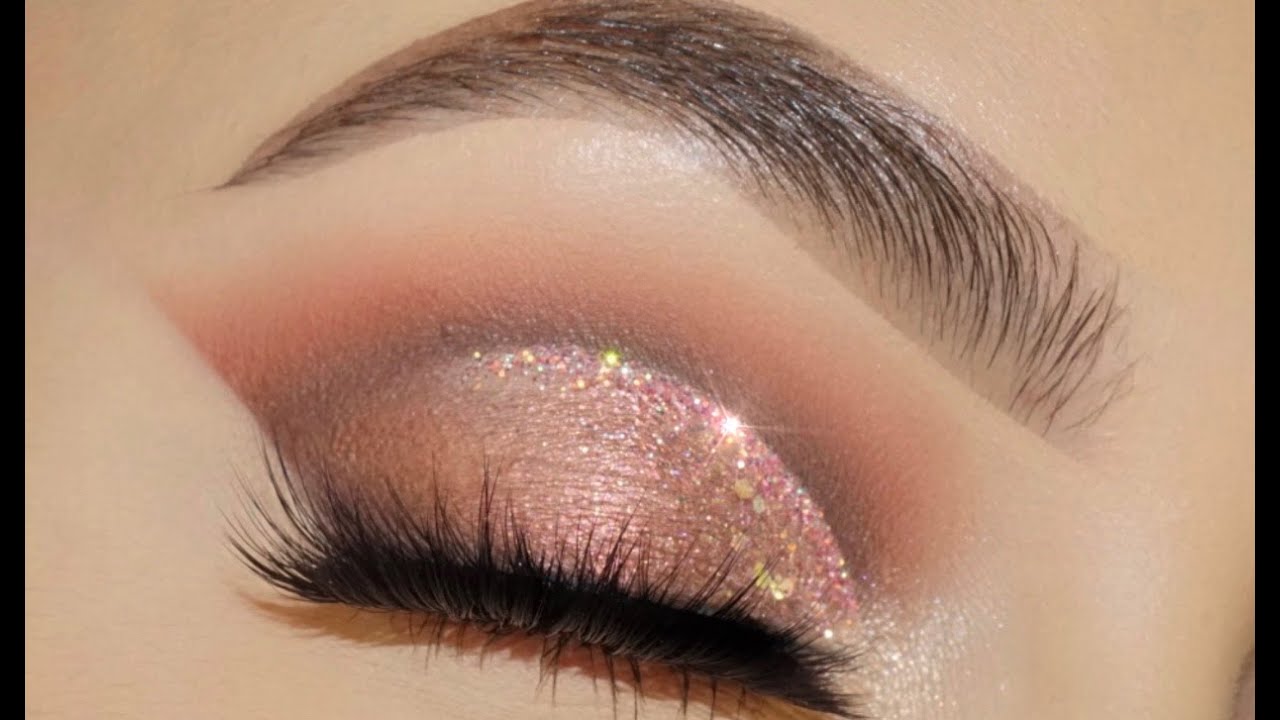 CLASSIC BROWN GLITTER EYE MAKEUP TUTORIAL YouTube