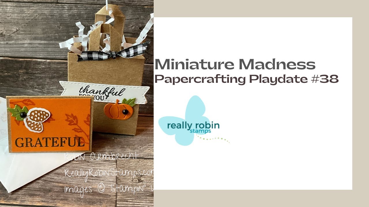 Making a Mini Grocery Sack & Card - Papercrafting Playdate #38